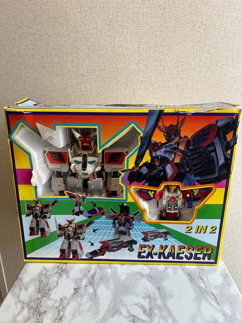 EX-KAESER 2 IN 2 Transforming Robot Action Figure Set